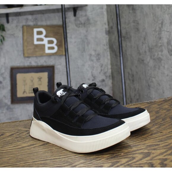 NWT SOREL Womens Out N About lV Low Waterproof Sneaker 2088221 Black 5.5M - Picture 7 of 14